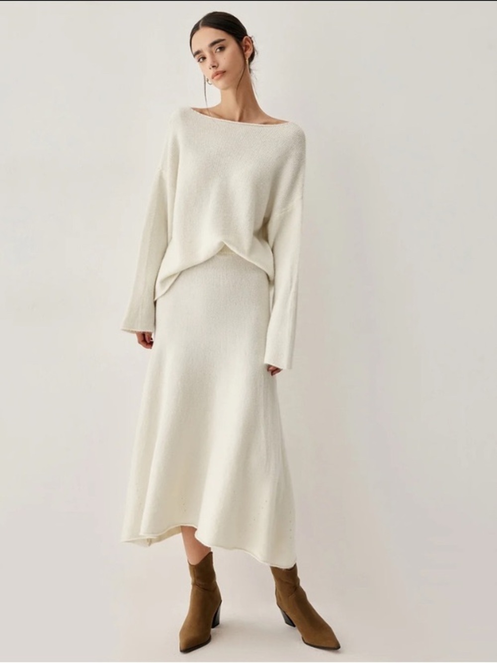 💕NEW💕 Commense Oversized Sweater Two Piece Skirt Set